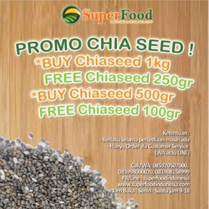 PROMO ORGANIK BLACK CHIASEED 500 gr GRATIS 100 gr