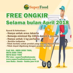 Free Ongkos Kirim selama April 2018